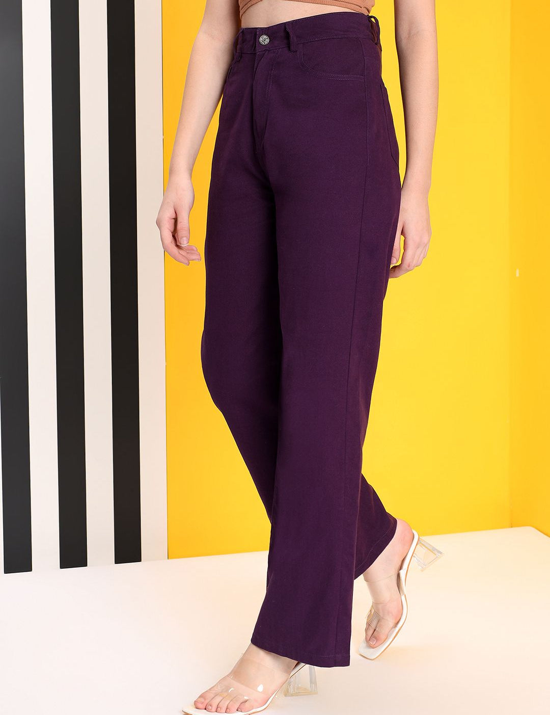 Kotty Women Jean Straight Fit High-Rise Stretchable Jeans