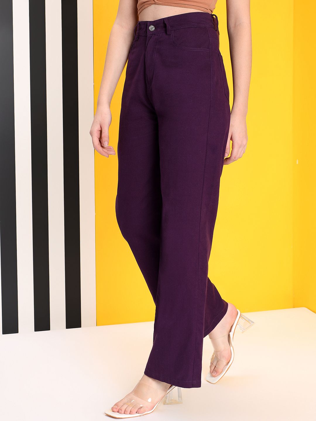 Kotty Women Jean Straight Fit High-Rise Stretchable Jeans