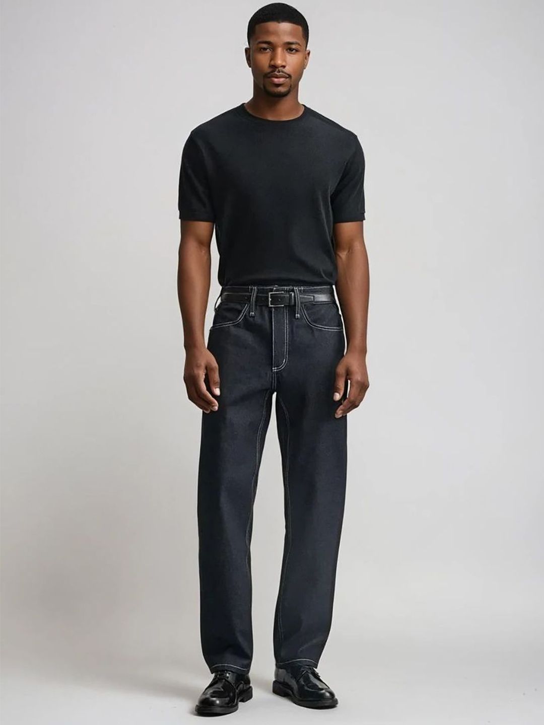 Kotty Men Relaxed Fit Mid-Rise Stretchable Jeans