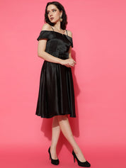 Kotty Women Satin Fit & Flare Dress
