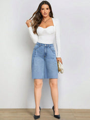 Kotty Women A-Line Above Knee Blue Skirt