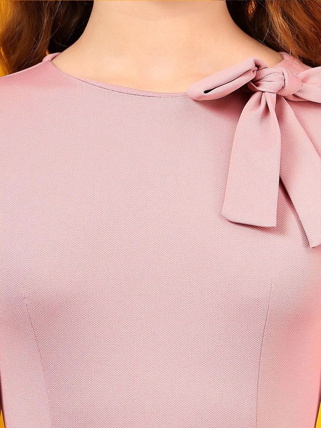 Kotty Women Tie-Up Neck A-Line Dress