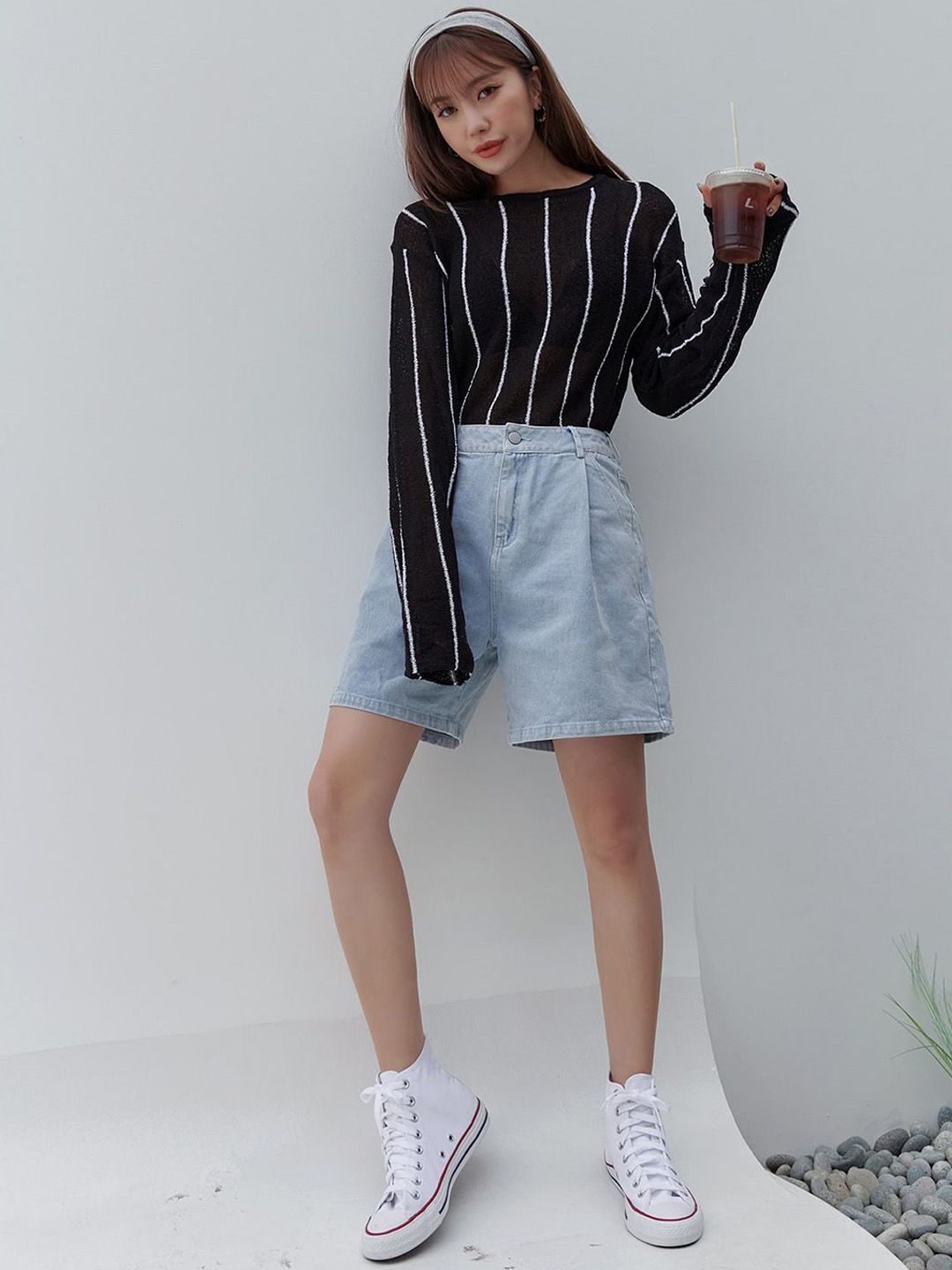 Kotty Women High-Rise Denim Shorts