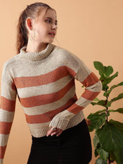 Kotty Women Striped Pullover Sweater