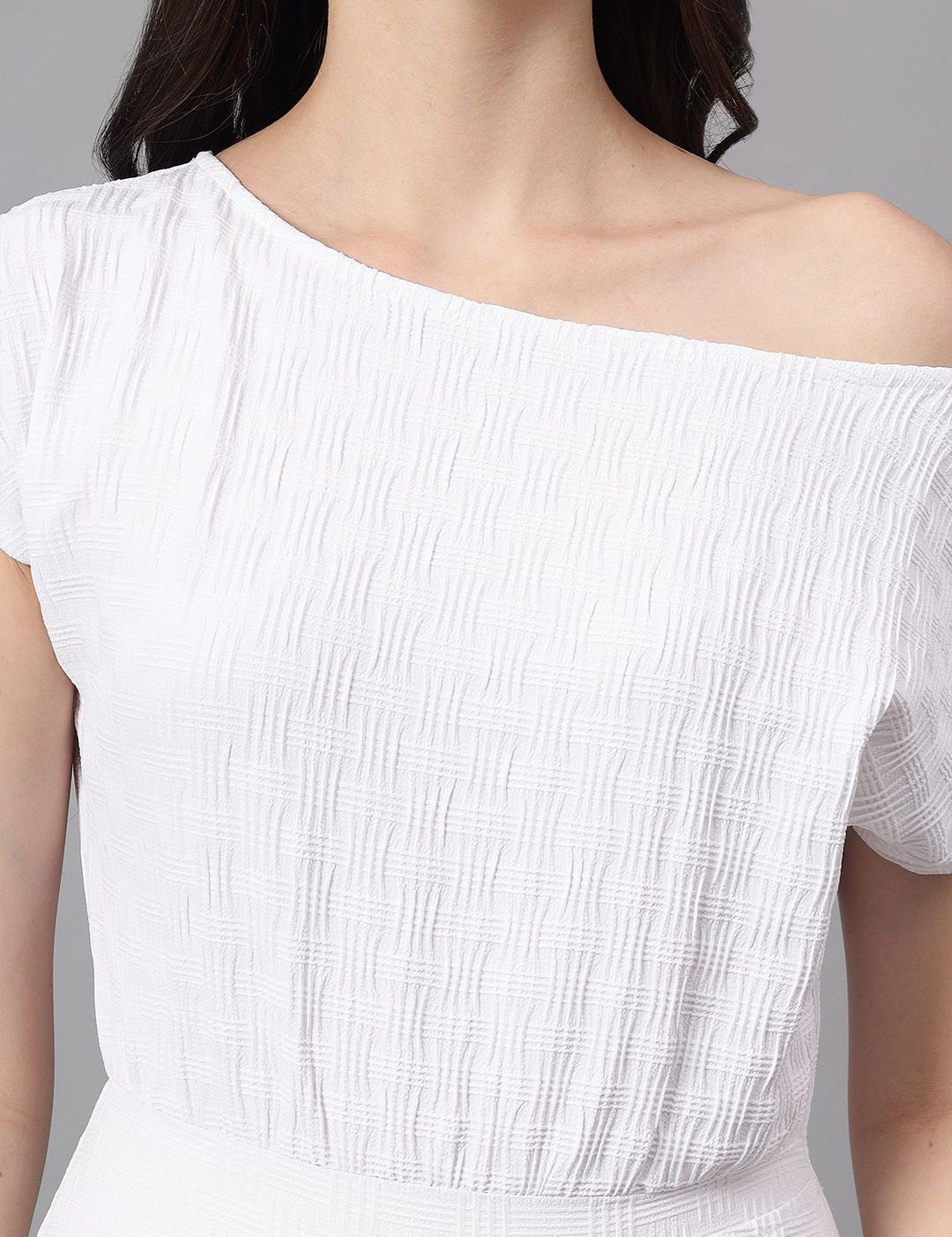 Kotty One Shoulder Sheath Kotty Women Mini Dress