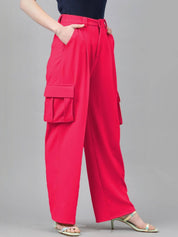 Kotty Women Relaxed Straight Leg High-Rise Trousers