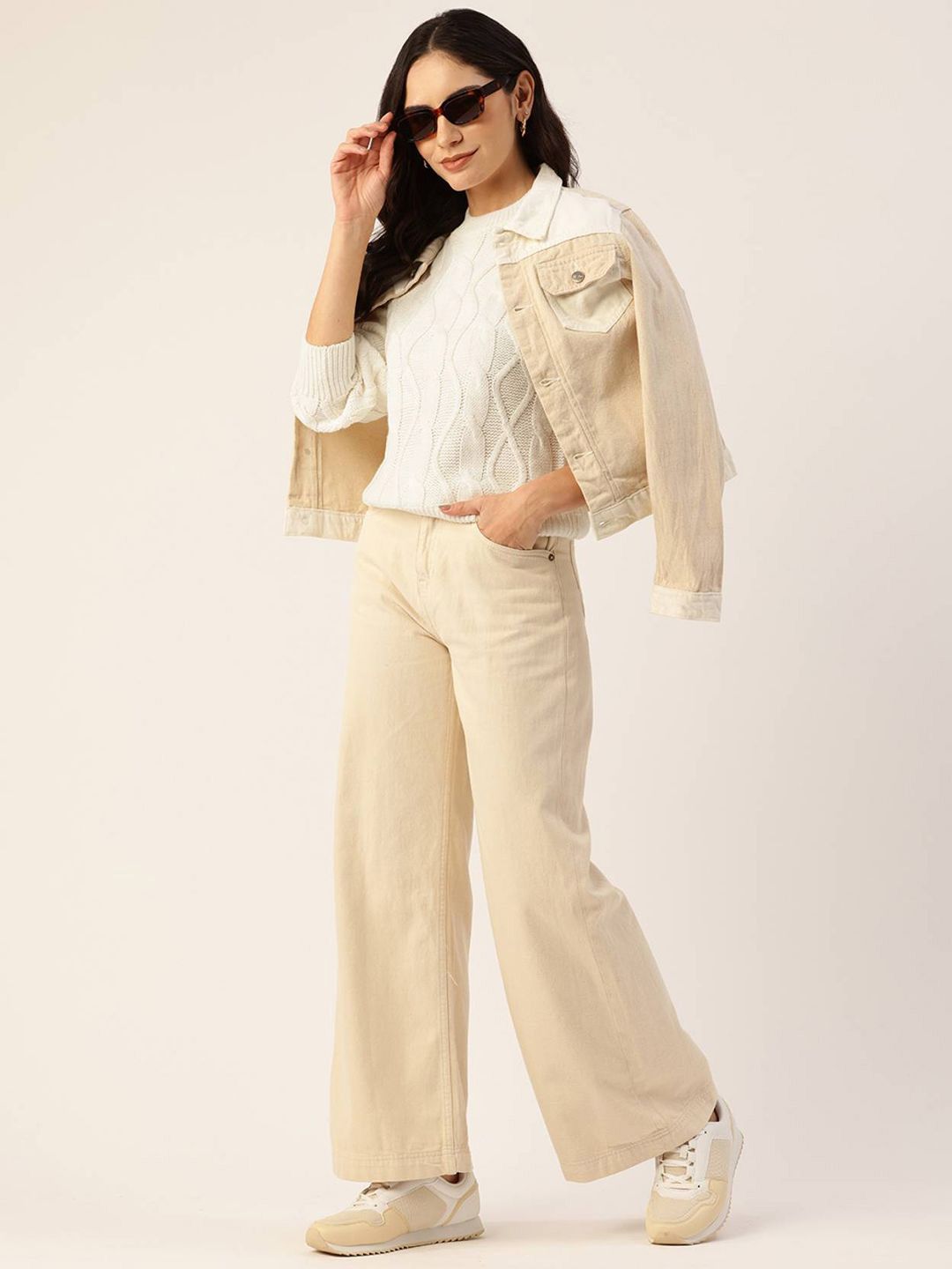 Kotty Women Cable Knit Pullover Sweaters