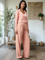 Kotty Lapel Collar Long Sleeves Coat With Trouser 