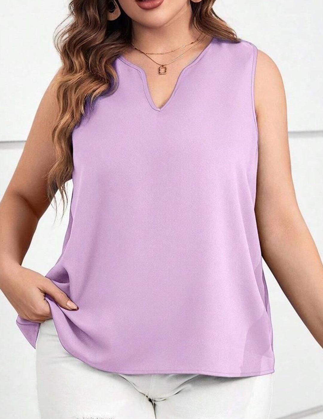 KOTTY Sweetheart Neck Crepe Top