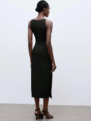 Kotty Boat Neck Bodycon Midi Dress