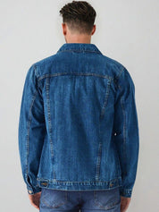 Kotty Men Solid Denim Jacket