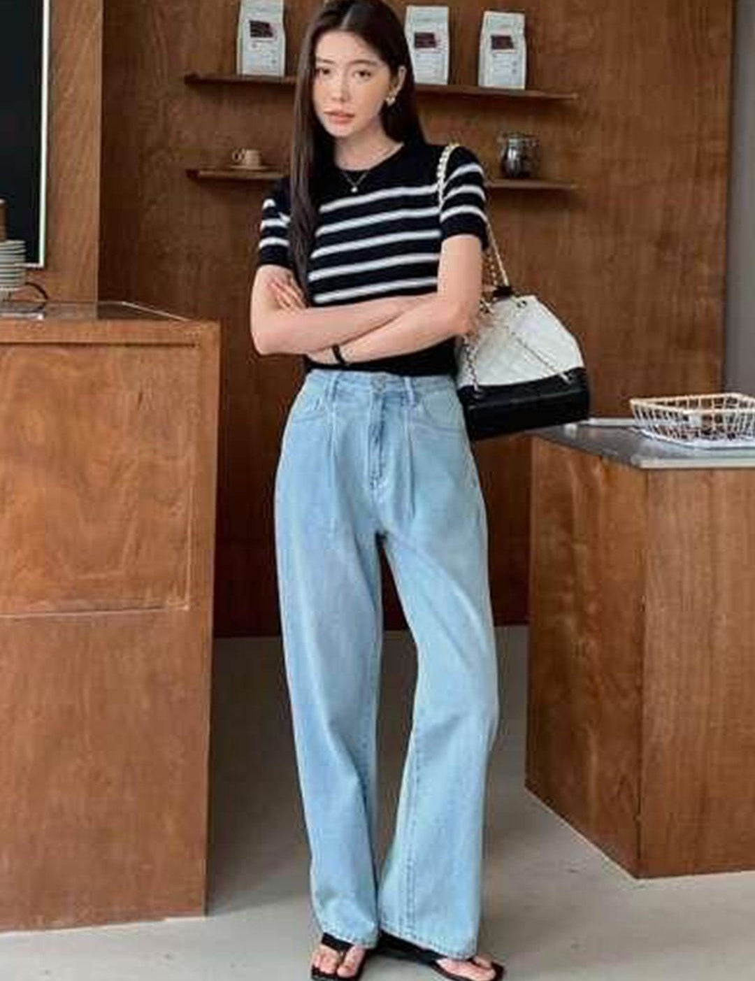 Kotty Women Jean Straight Fit High-Rise Stretchable Jeans