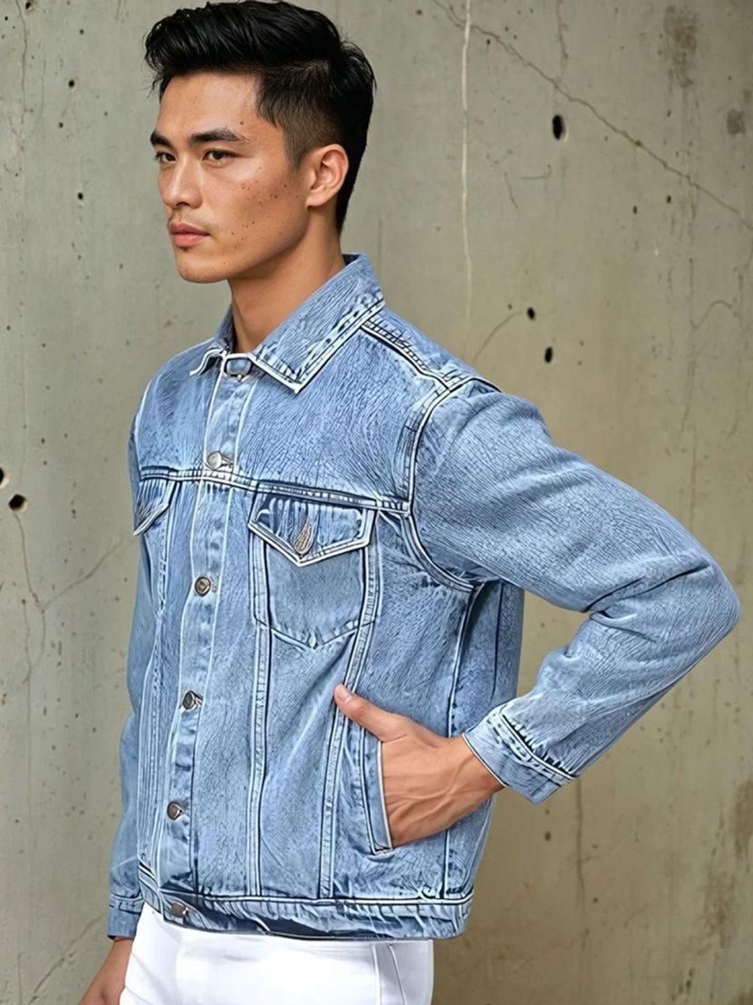 Kotty Open Front Denim Jacket
