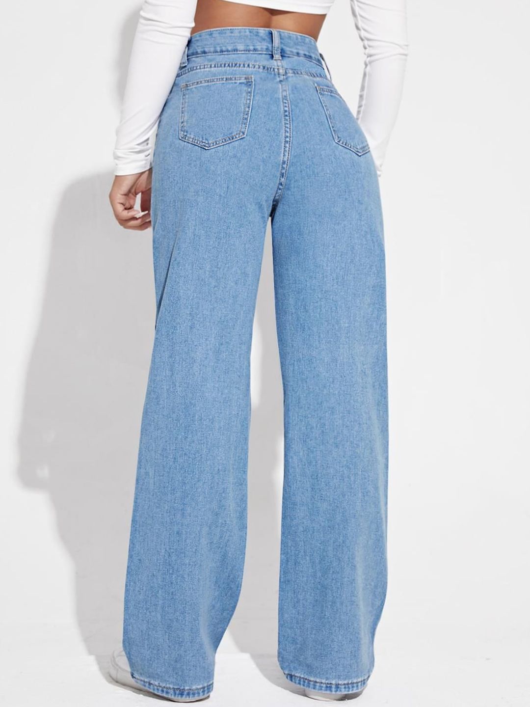 Kotty Women Cotton Straight Fit High-Rise Highly Distressed Jeans