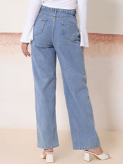 Kotty Women Jean High-Rise Flared Mildly Distressed Stretchable Jeans