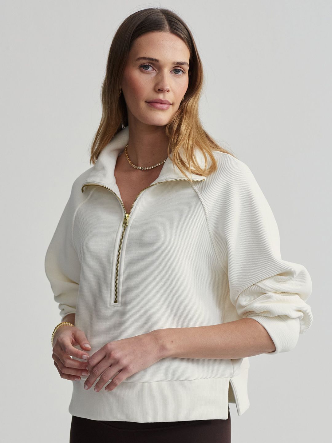 Kotty Women Shirt Collar Long Sleeves Pullover Sweatshirt