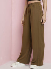 Kotty Women Classic Relaxed High-Rise Pleated Parallel Trousers