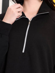 Kotty Women Half Zipper Sweatshirt