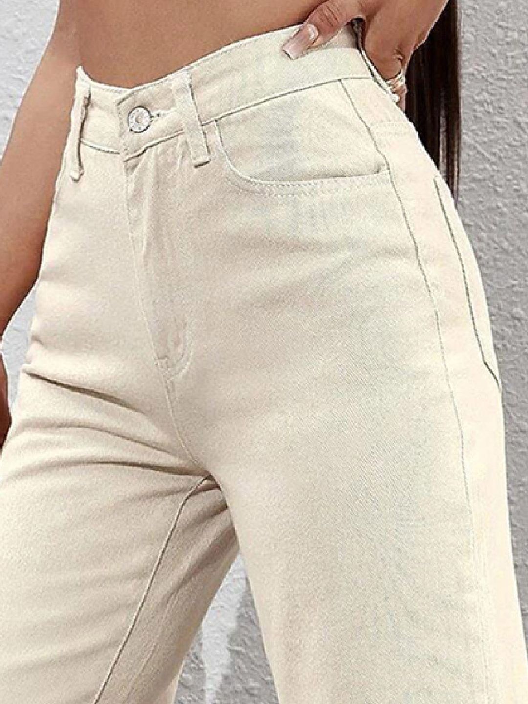 Kotty Women Straight Fit High-Rise Stretchable Jeans