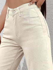 Kotty Women Straight Fit High-Rise Stretchable Jeans