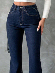Kotty Women Bootcut High-Rise Cotton Jeans