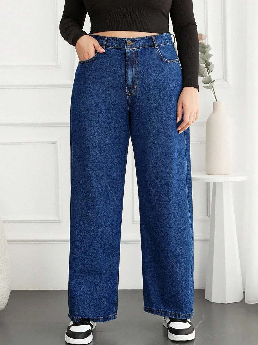 Kotty Women Premium Cotton Relaxed Denim Jeans