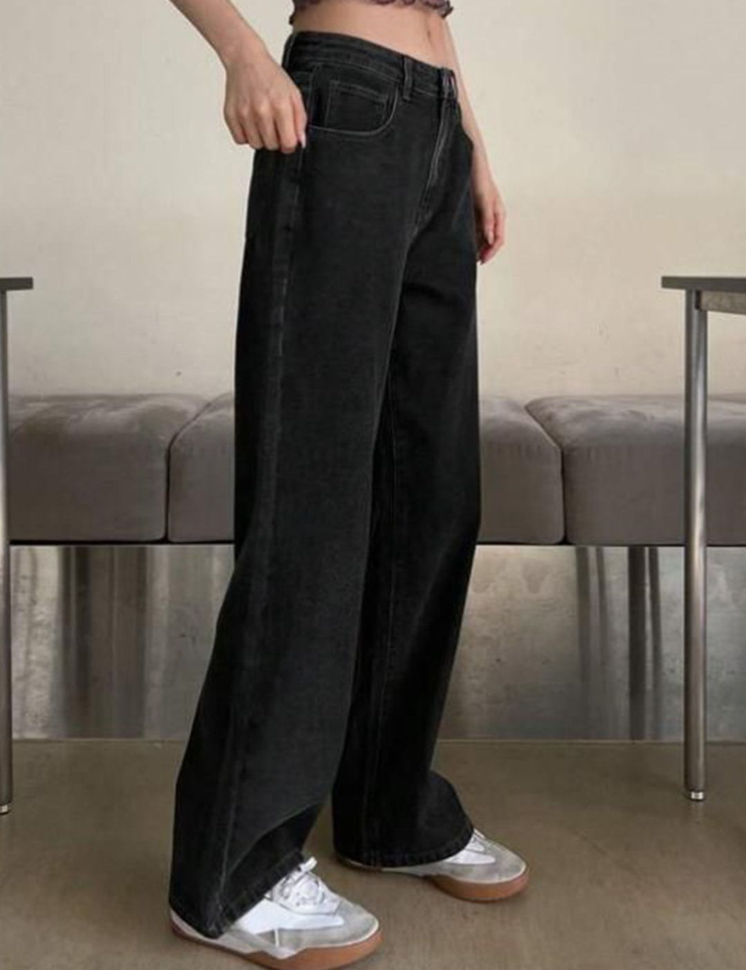 Kotty Women Jean Straight Fit High-Rise Stretchable Jeans