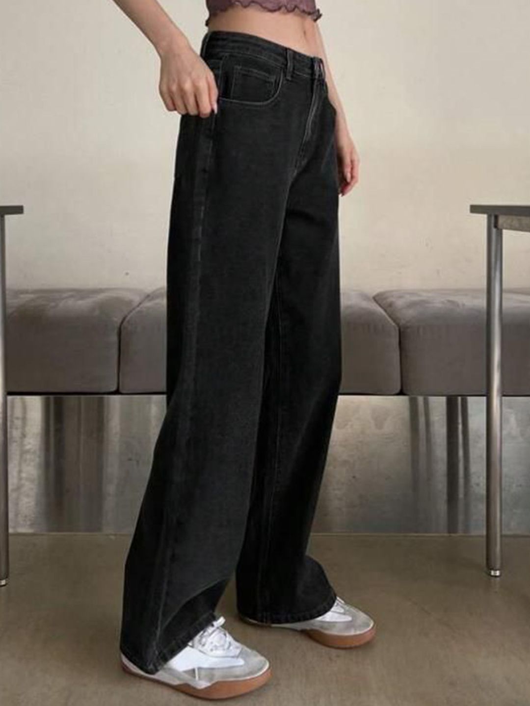 Kotty Women Jean Straight Fit High-Rise Stretchable Jeans