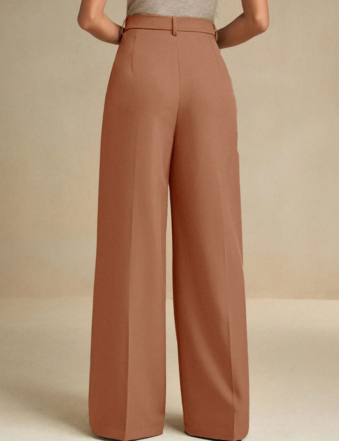 Kotty Women Wide Leg High-Rise Pleated Trousers