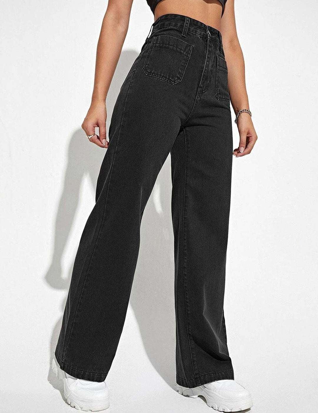 Kotty Women Straight Fit High-Rise Stretchable Jeans