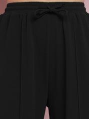 Kotty Women Relaxed Straight Fit High-Rise Parallel Trousers