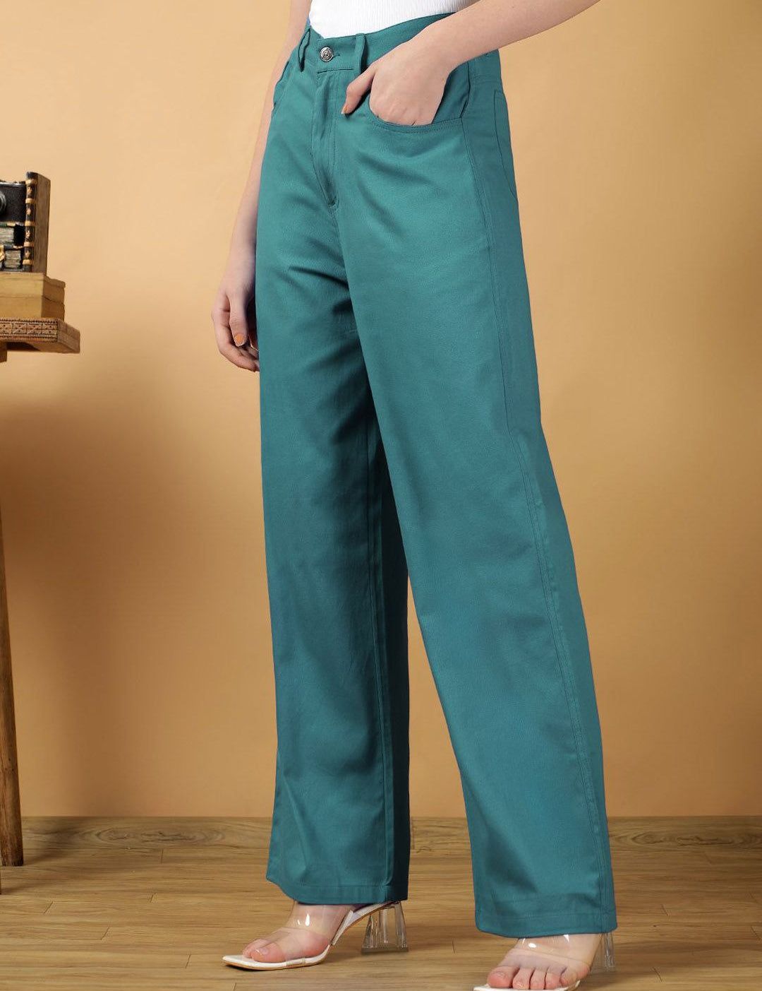 Kotty Women Relaxed Straight Leg Loose Fit Trousers
