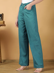 Kotty Women Relaxed Straight Leg Loose Fit Trousers