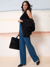 Kotty  Women Relaxed Fit Round Neck Top With Trousers Co-ords