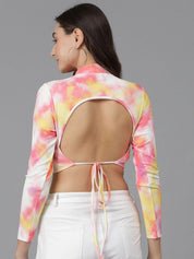 Kotty Print Crop Top