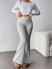 Kotty Women Bootcut High-Rise Easy Wash Woollen Trouser