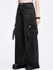 Kotty Women Jean Wide Leg High-Rise Stretchable Jeans