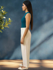 Kotty Women High-Rise Easy Wash Pleated Trousers