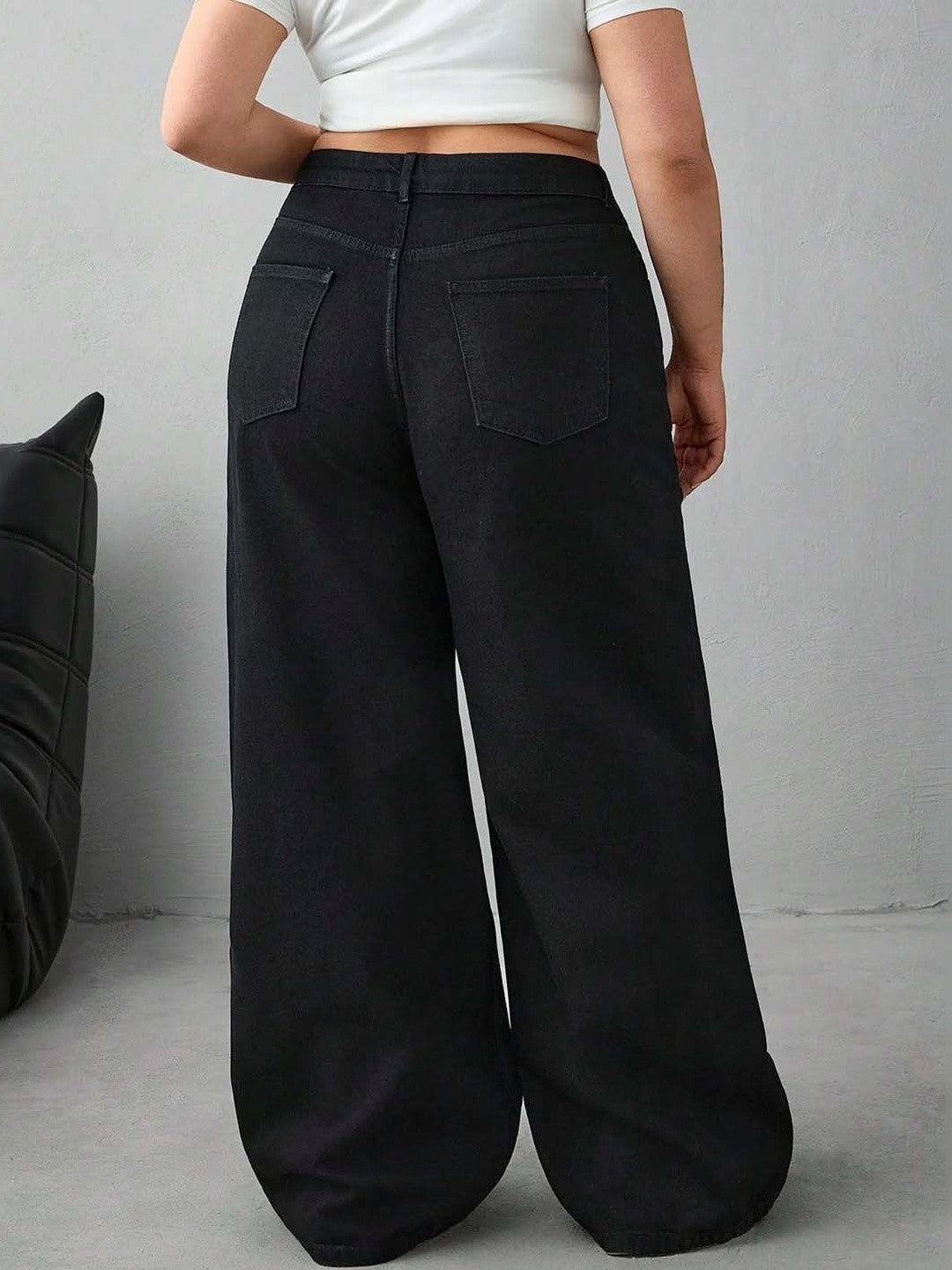 Kotty Women Trendy Wide Fit Fashion Jeans