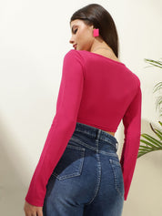 Kotty Women Solid Scoop Neck Top