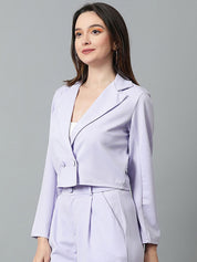 KOTTY Basics Double Breasted Crop Blazer