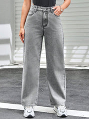 Kotty Women Jean Straight Fit High-Rise Stretchable Jeans