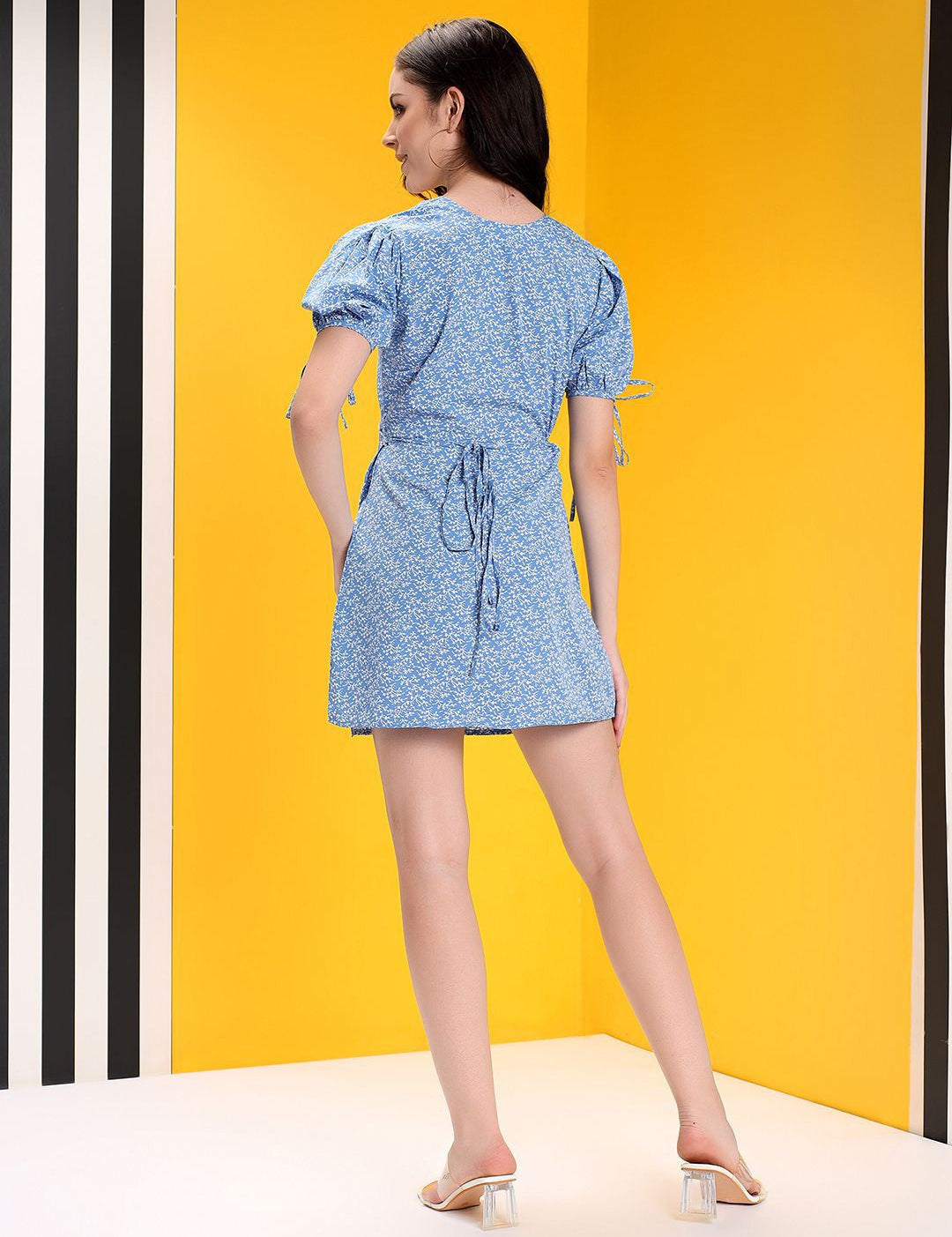 Kotty Women Floral Printed A-Line Mini Dress