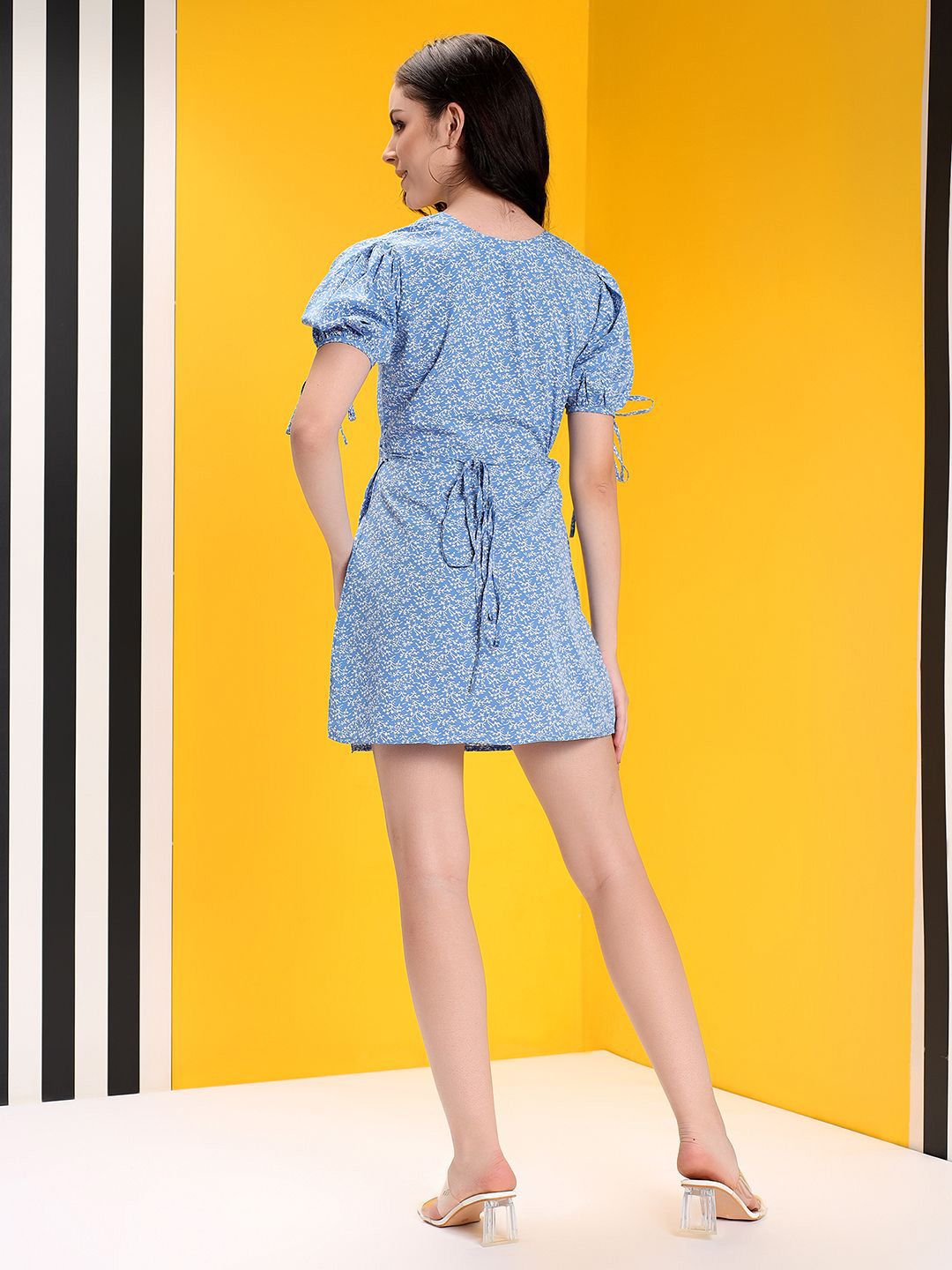 Kotty Women Floral Printed A-Line Mini Dress