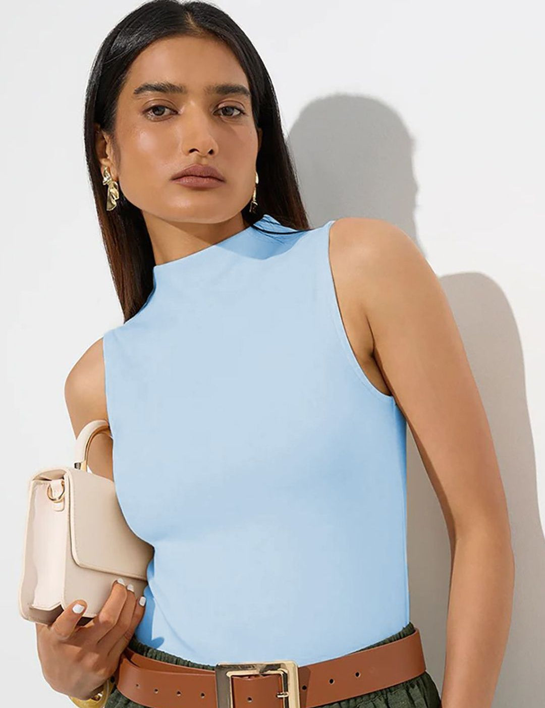 Kotty Women High Neck Sleeveless Top