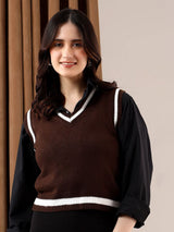 Kotty Women Crop Sweater Vest