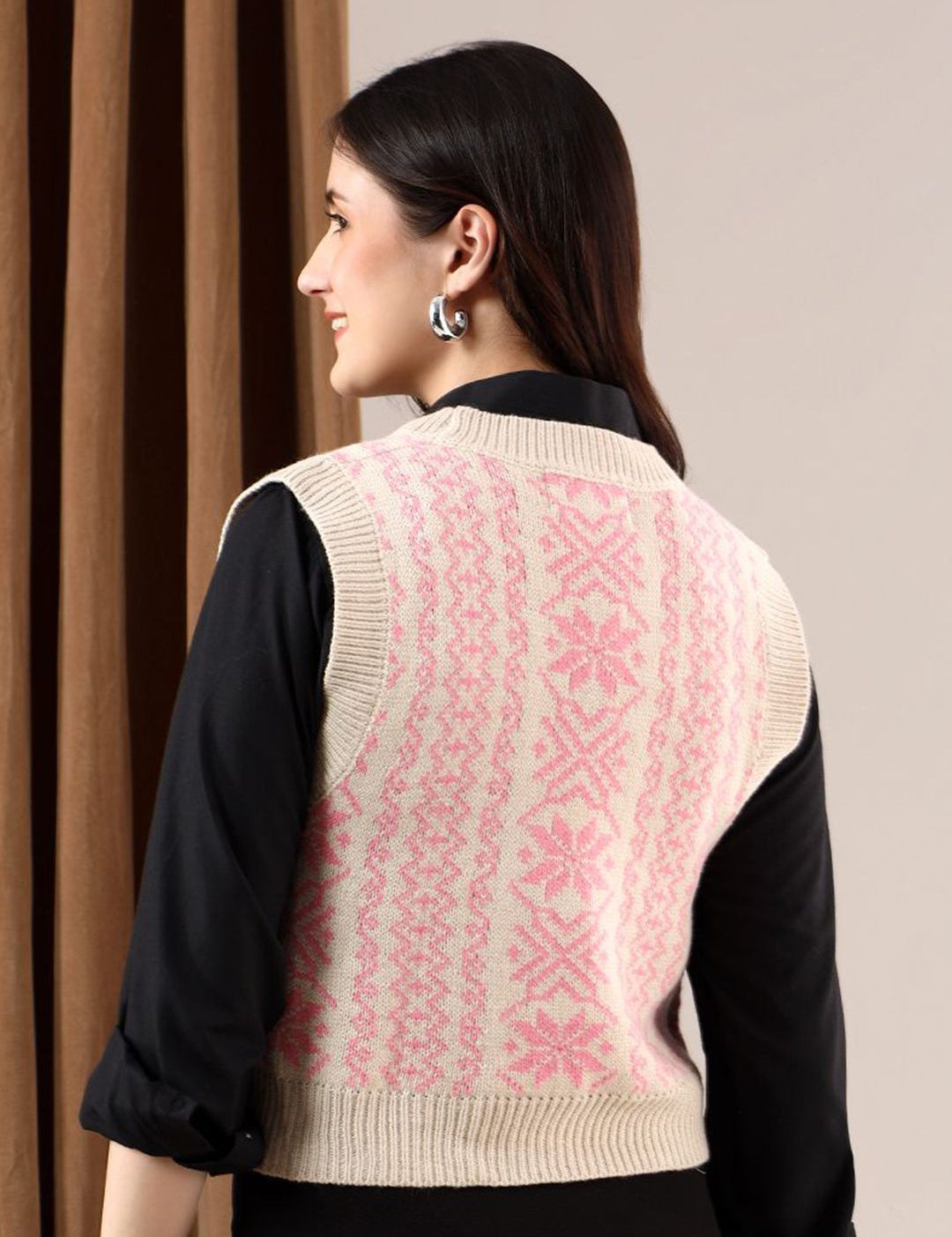 Kotty Women Printed Crop Cardigan