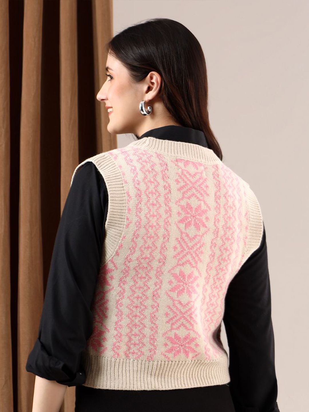 Kotty Women Printed Crop Cardigan