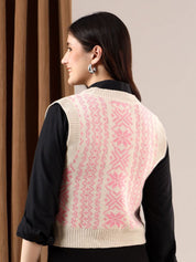 Kotty Women Printed Crop Cardigan