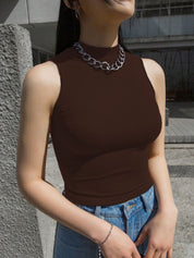 Kotty Women Solid High Neck Top